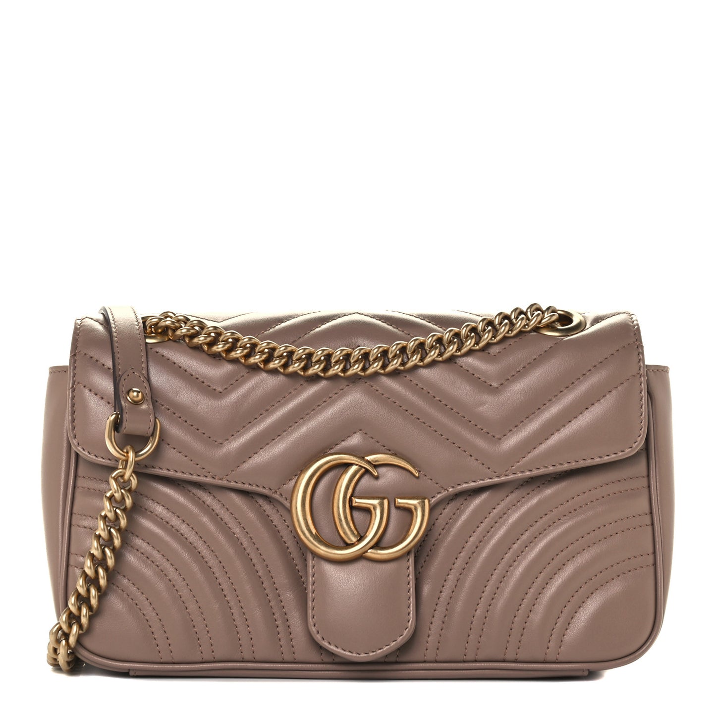 Calfskin Matelasse Small GG Marmont Shoulder Bag Porcelain Rose