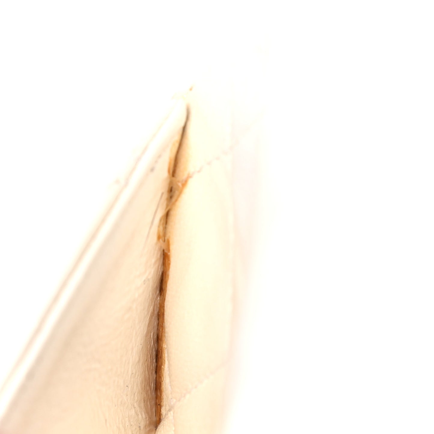 Lambskin Quilted Small Double Flap White