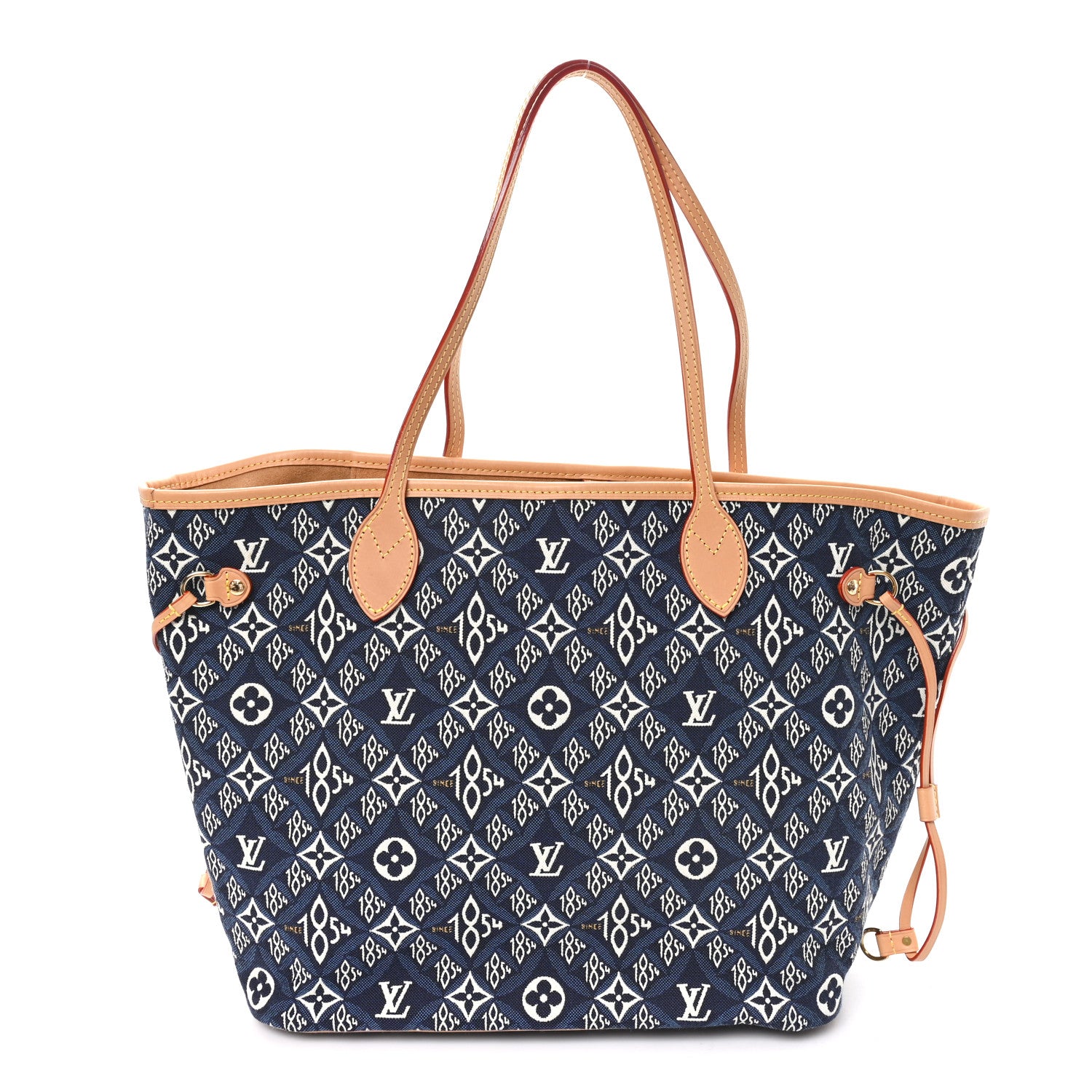 Louis Vuitton Jacquard Since 1854 Neverfull MM Blue 1 of 10