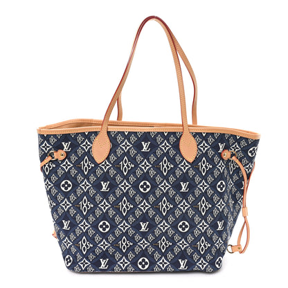 Louis Vuitton Jacquard Since 1854 Neverfull MM Blue 1 of 10