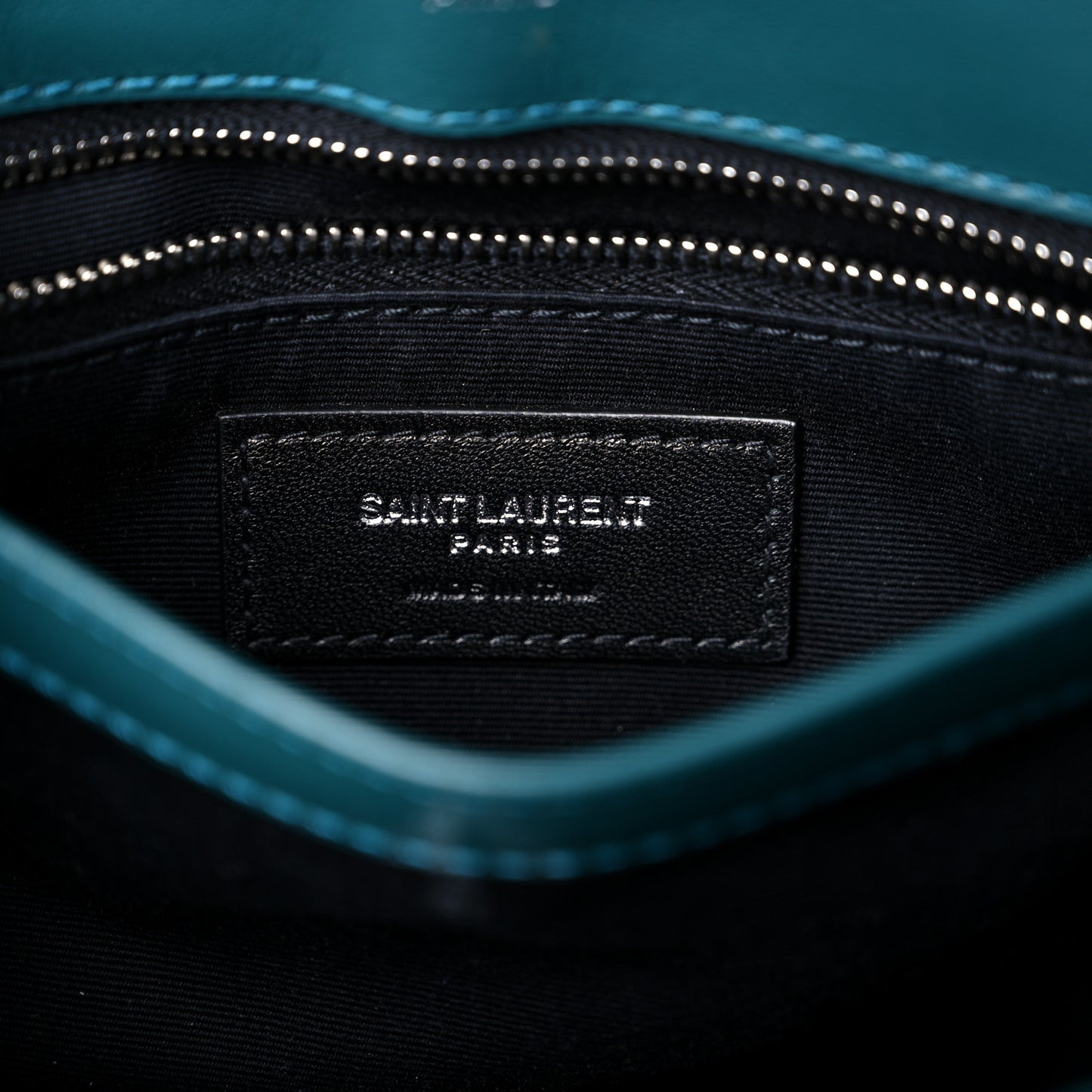 Calfskin Y Quilted Monogram Toy Loulou Satchel Dark Turquoise