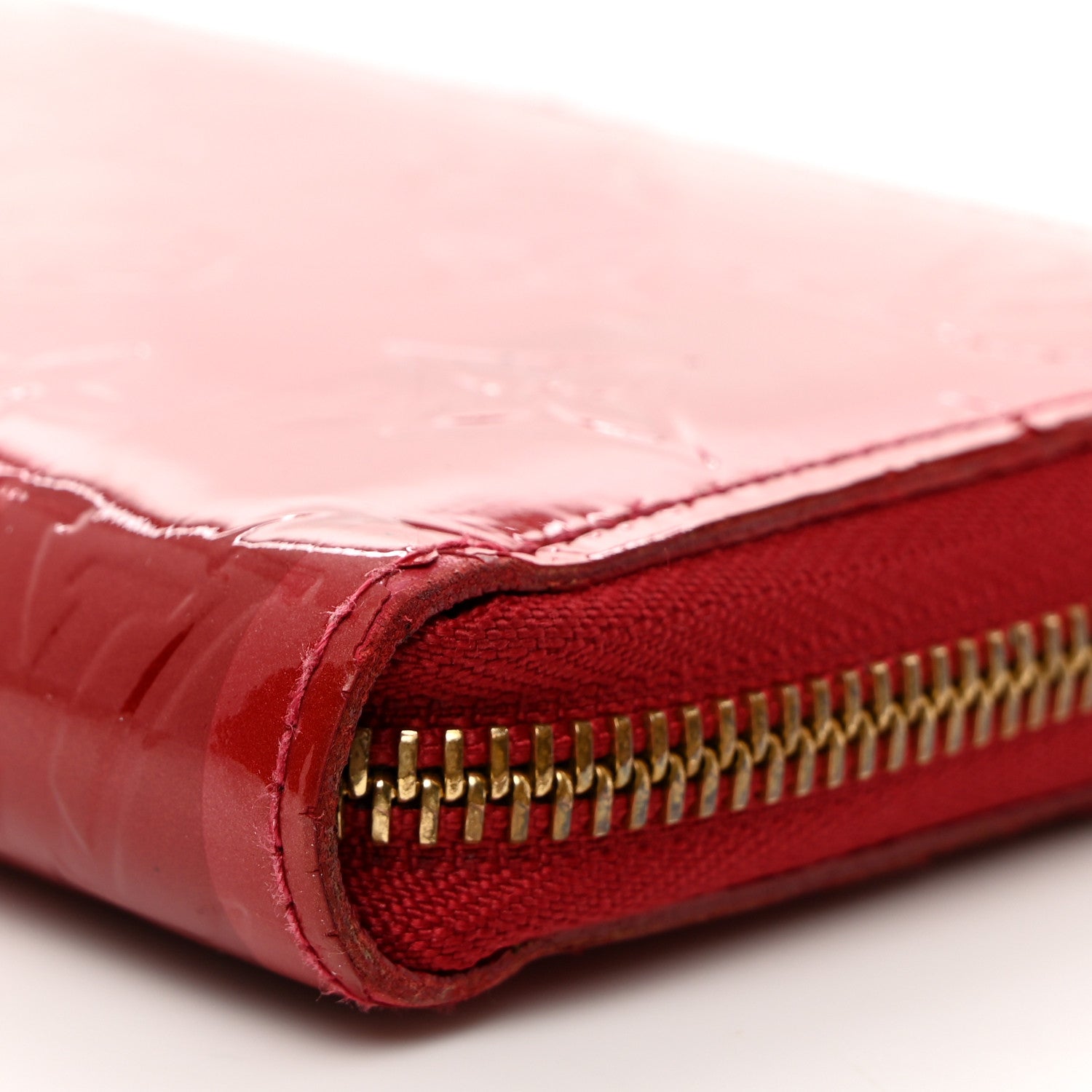 Louis Vuitton Vernis Rayures Zippy Wallet Pomme D'Amour 9 of 13