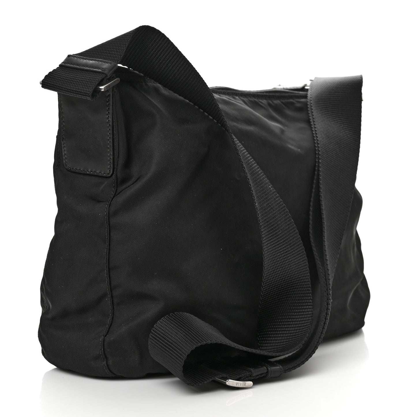 Tessuto Nylon Crossbody Bag Black