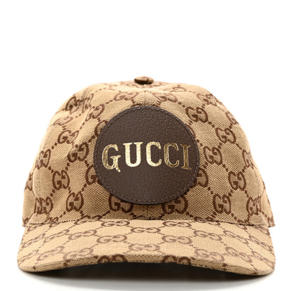 Gucci Monogram Textured Dollar Calfskin Zeno Baseball Hat M Beige 5 of 9