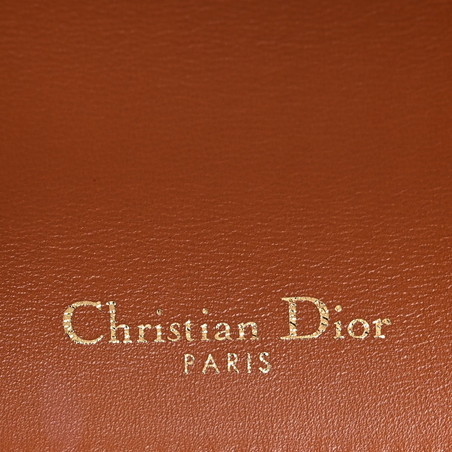 Christian Dior Lambskin Studded Medium Diorama Flap Bag Brown 5 of 9
