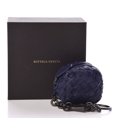 Bottega Veneta Nappa Intrecciato Coin Pouch Key Ring Atlantic 3 of 3