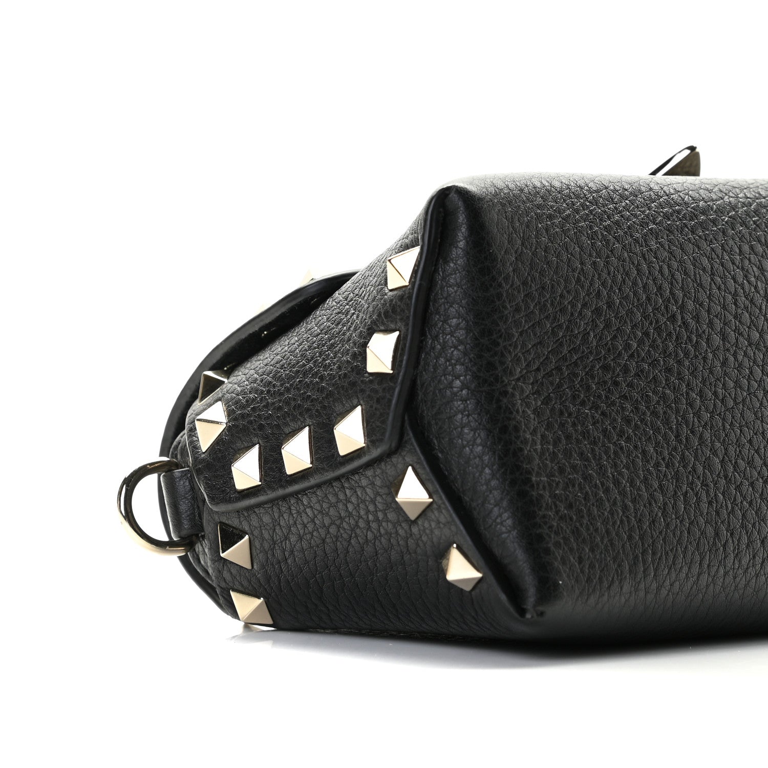 Valentino Garavani Pebbled Calfskin Mini Rockstud Crossbody Bag Black 6 of 9