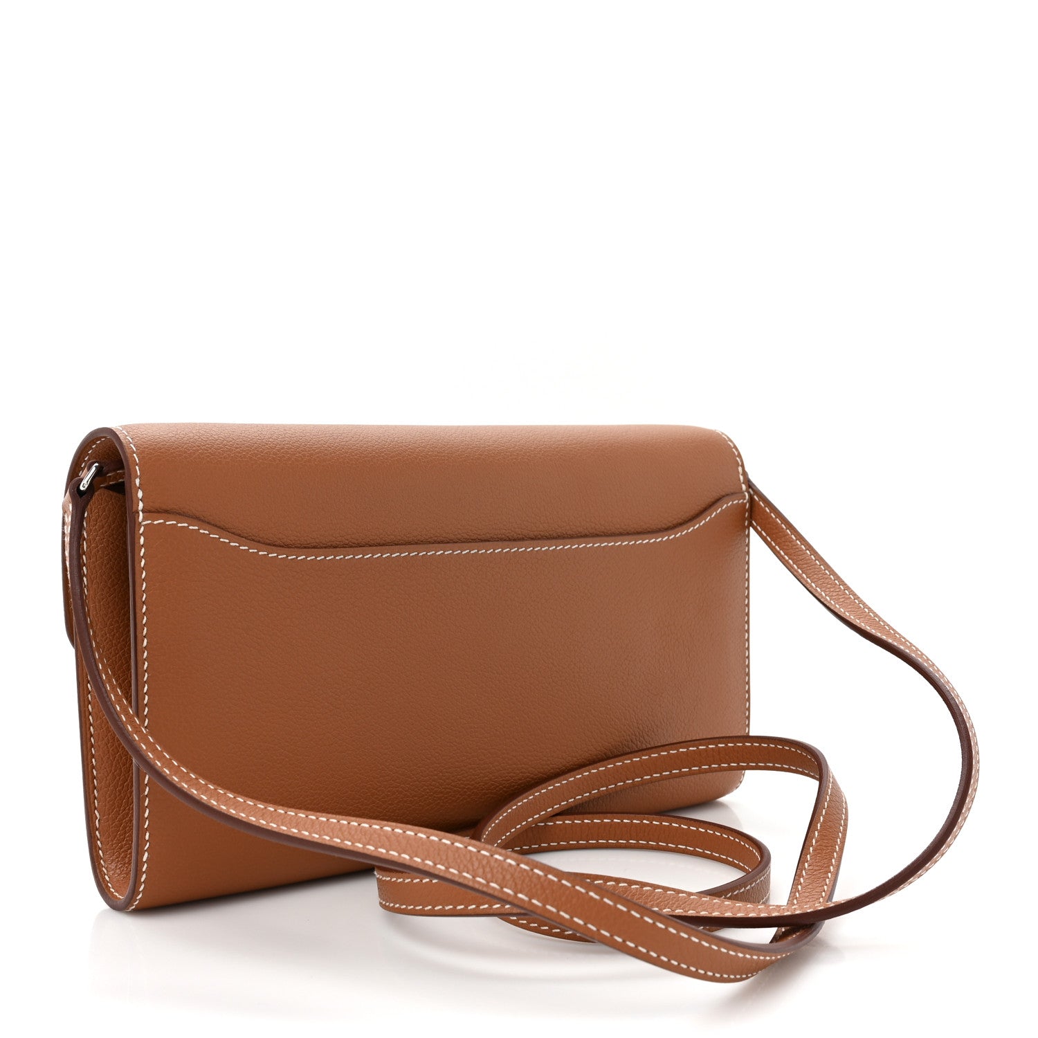 Hermes Evercolor Constance Wallet To Go Gold 3 of 12