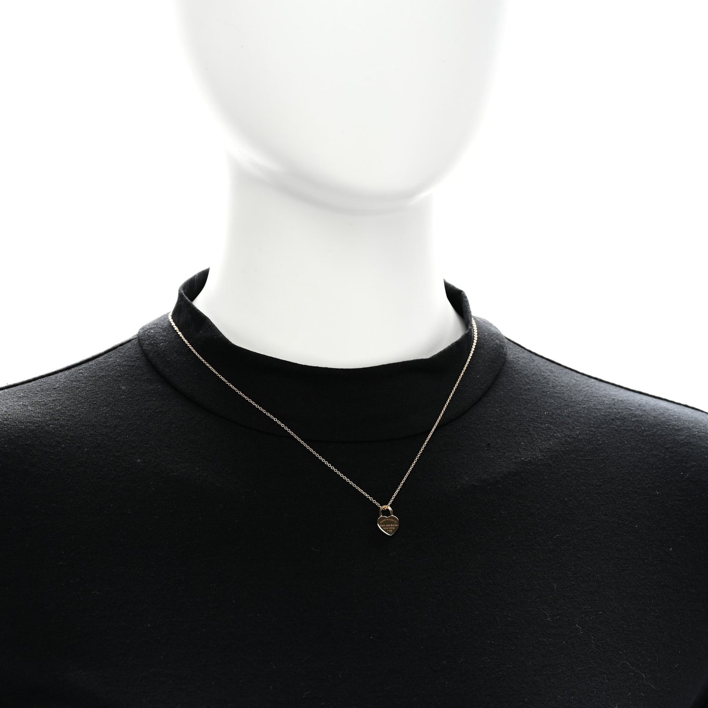 18K Yellow Gold Return to Tiffany Heart Lock Pendant Necklace