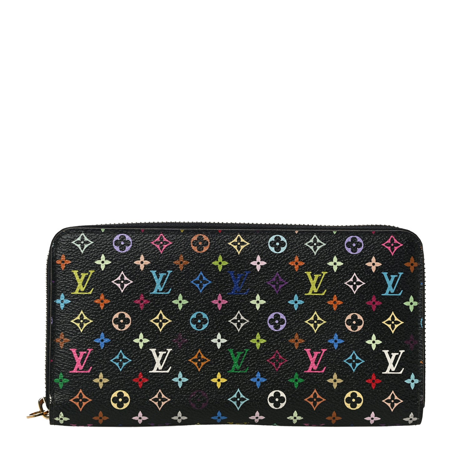 Monogram Multicolor Zippy Wallet Black Violet