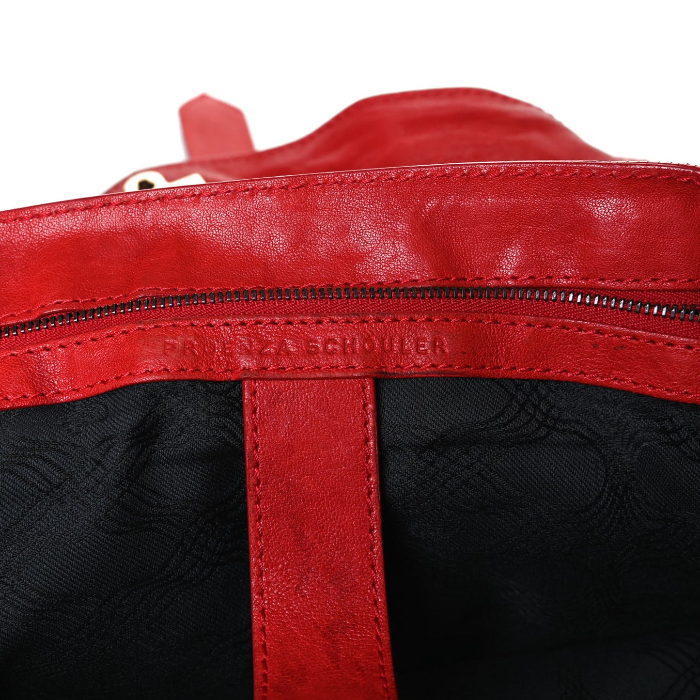 Lambskin PS1 Extra Large Satchel Lipstick Red