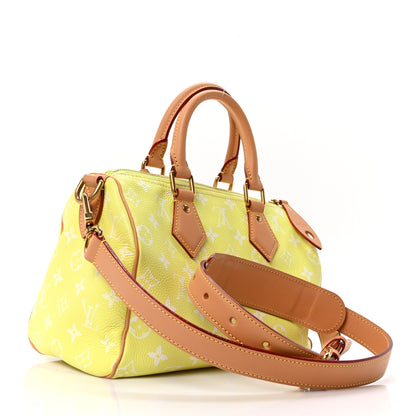 Louis Vuitton Calfskin Monogram Speedy P9 Bandouliere 25 Lemonade Yellow 8 of 21