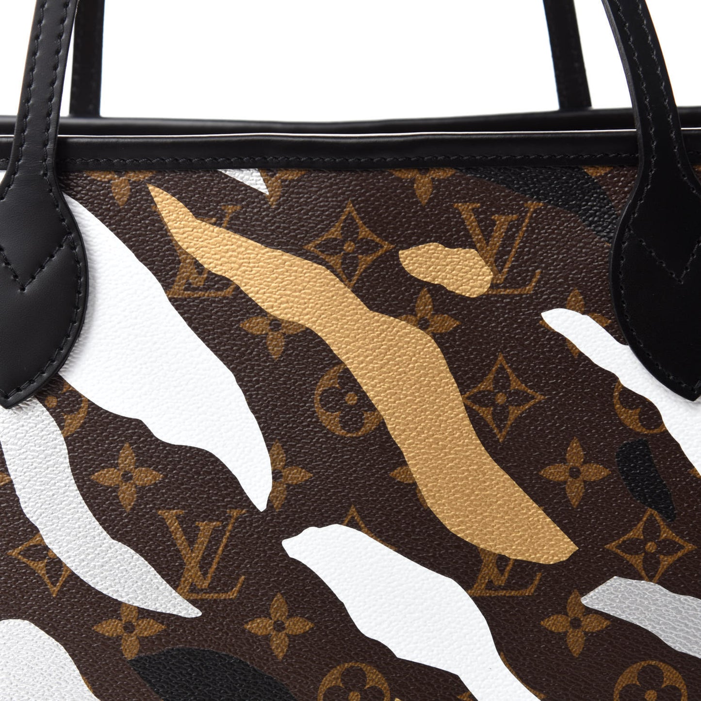 X LOL Monogram Neverfull MM Gold Silver