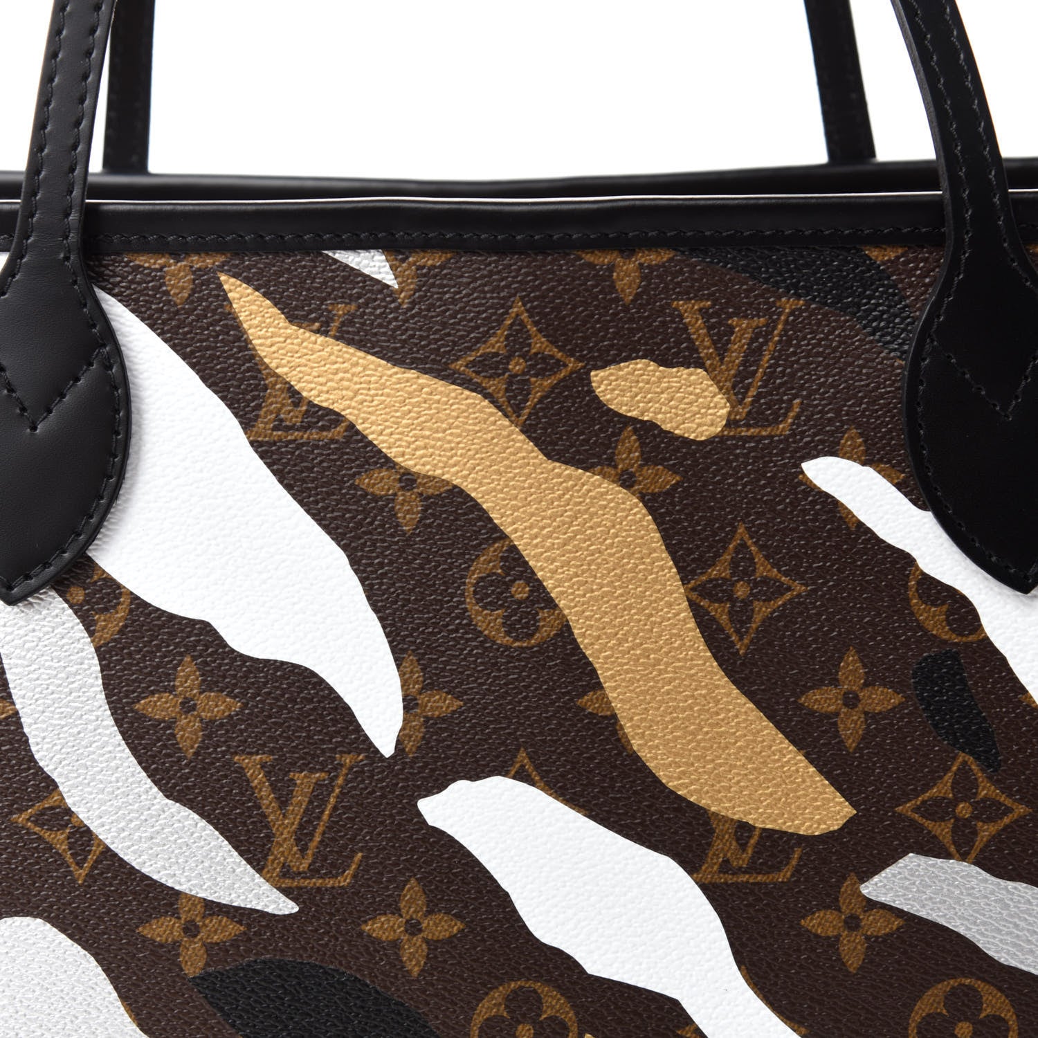 Louis Vuitton X LOL Monogram Neverfull MM Gold Silver 10 of 10