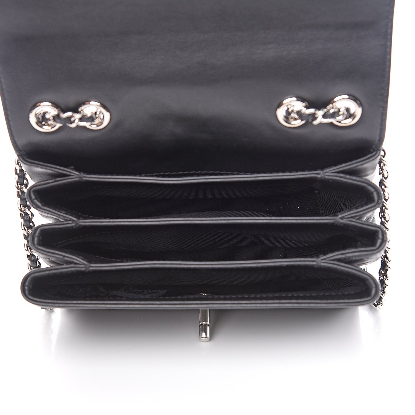 Calfskin Mini Tramezzo Flap Black