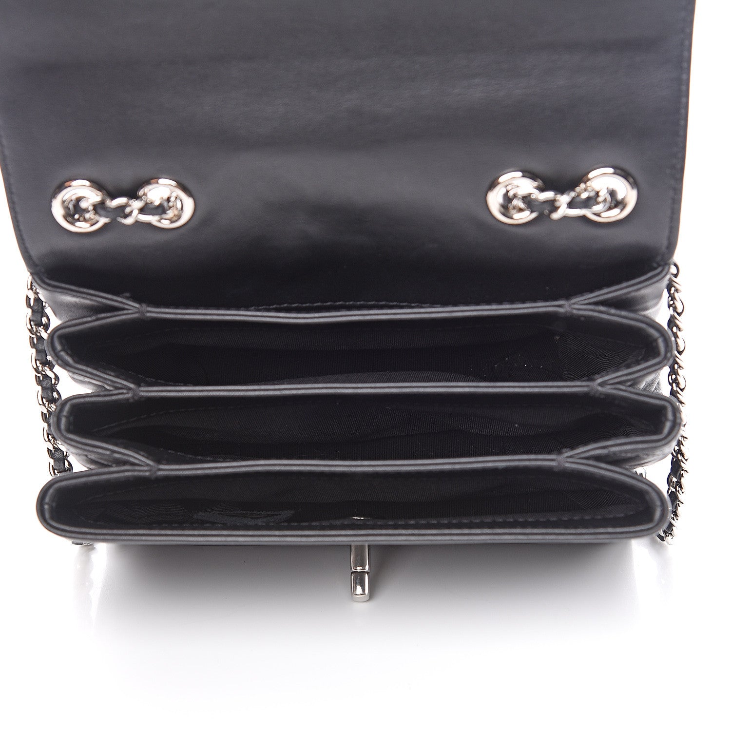 Chanel Calfskin Mini Tramezzo Flap Black 4 of 10