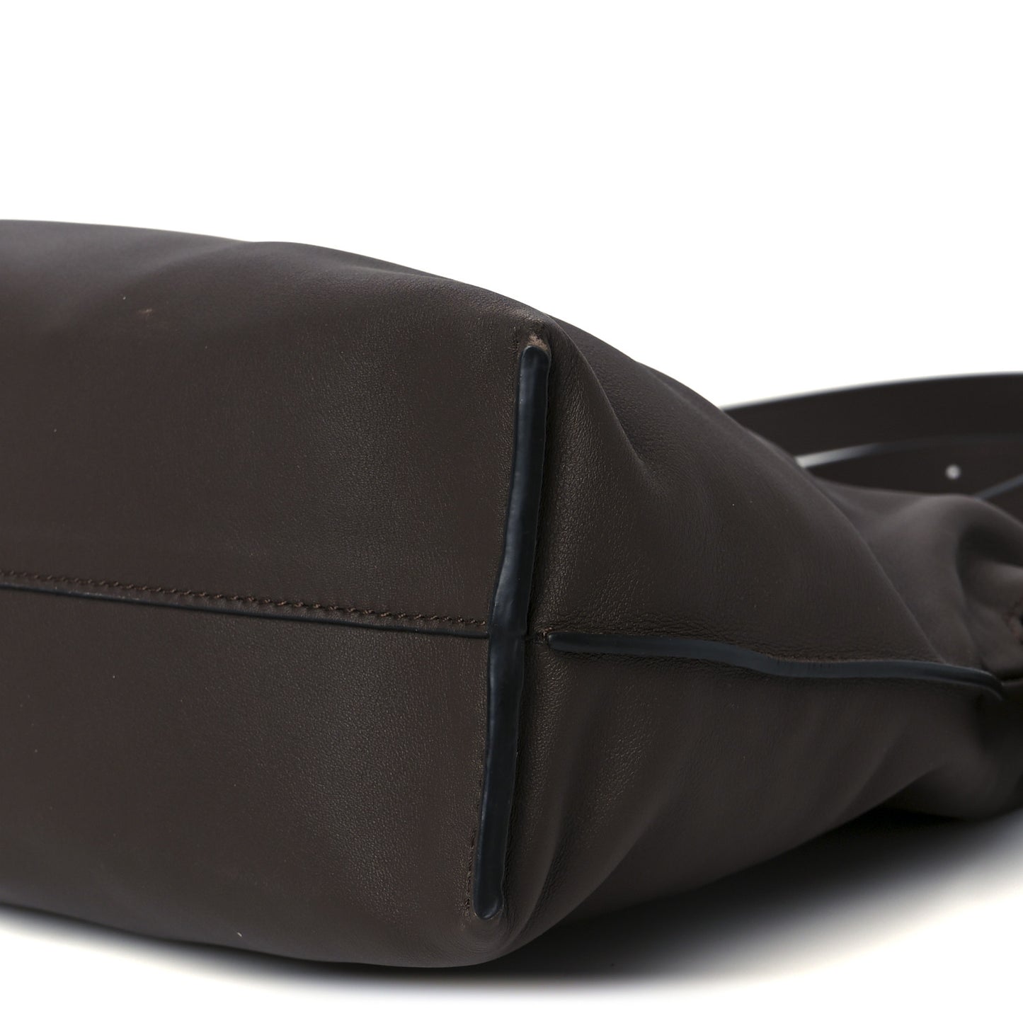 Nappa Medium Flamenco Knot Bag Chocolate