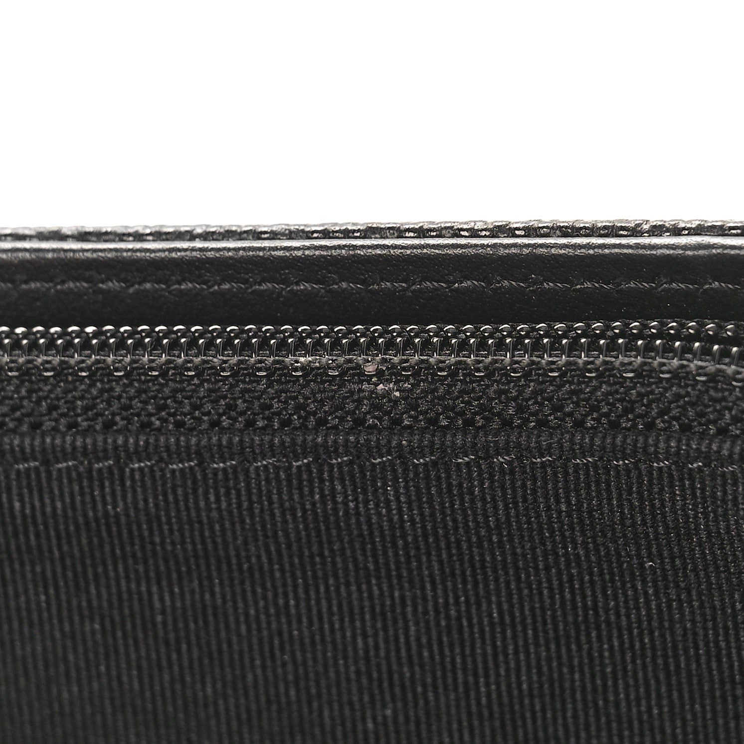 Chanel Caviar Quilted Crystal CC Large Gusset Flap Wallet Black 10 of 10