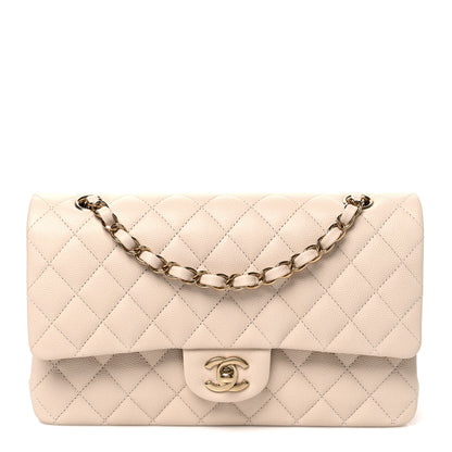 Chanel Caviar Quilted Medium Double Flap Ecru 1 of 9