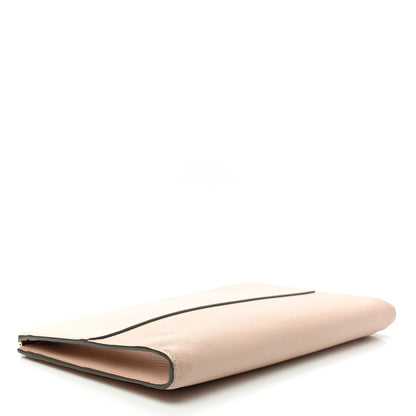 Chloe Grained Calfskin Joe Clutch Cement Pink 4 of 11