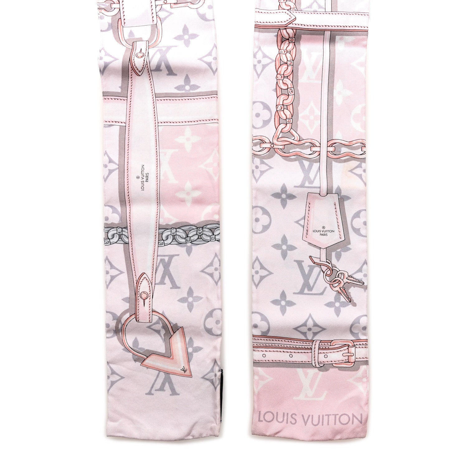 Louis Vuitton Silk Monogram Confidential Bandeau Light Pink 2 of 4