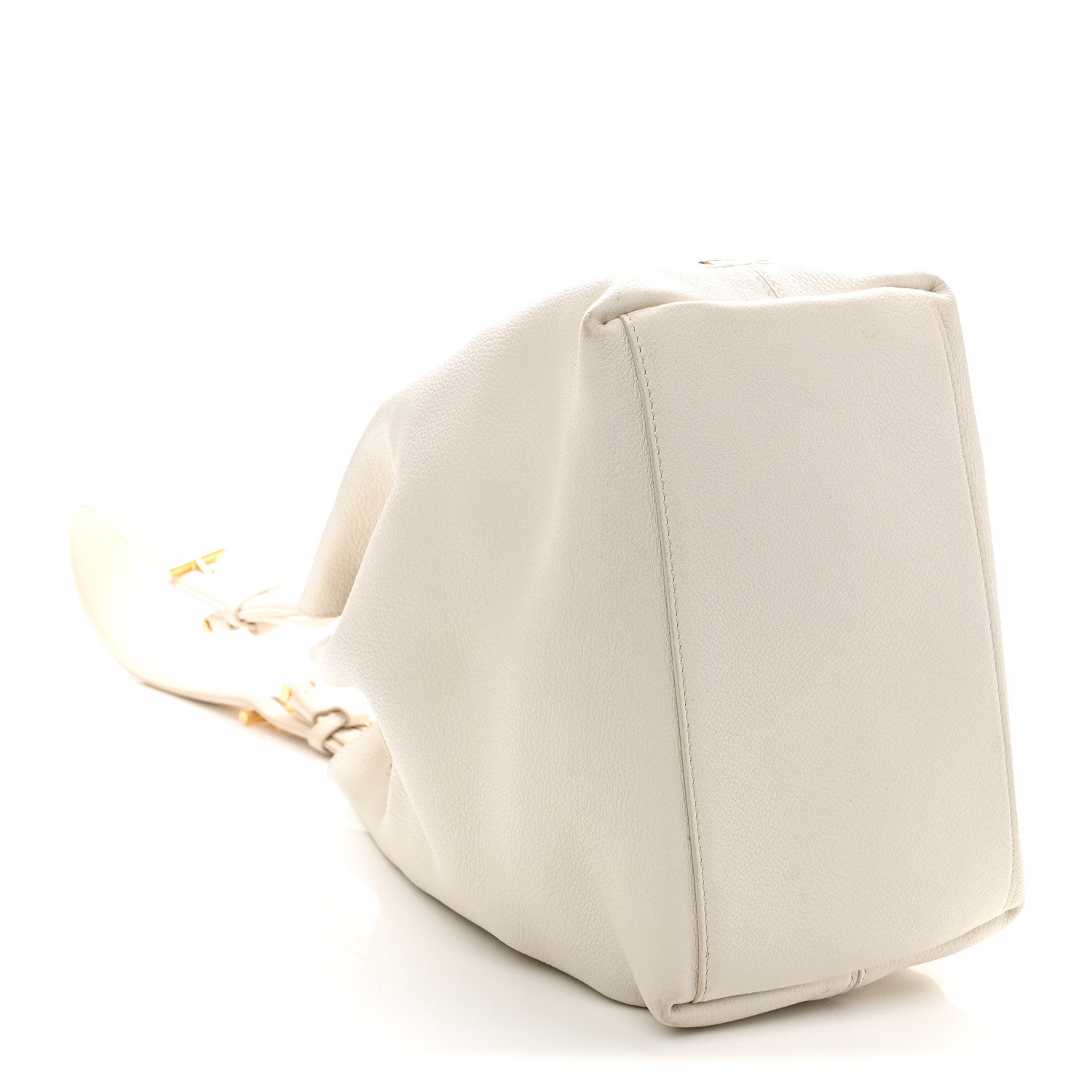 Tom Ford Calfskin Zip Bucket Bag White 3 of 11