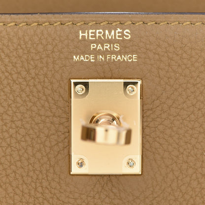 Hermes Togo Kelly Retourne 25 Bronze Dore 25 of 36