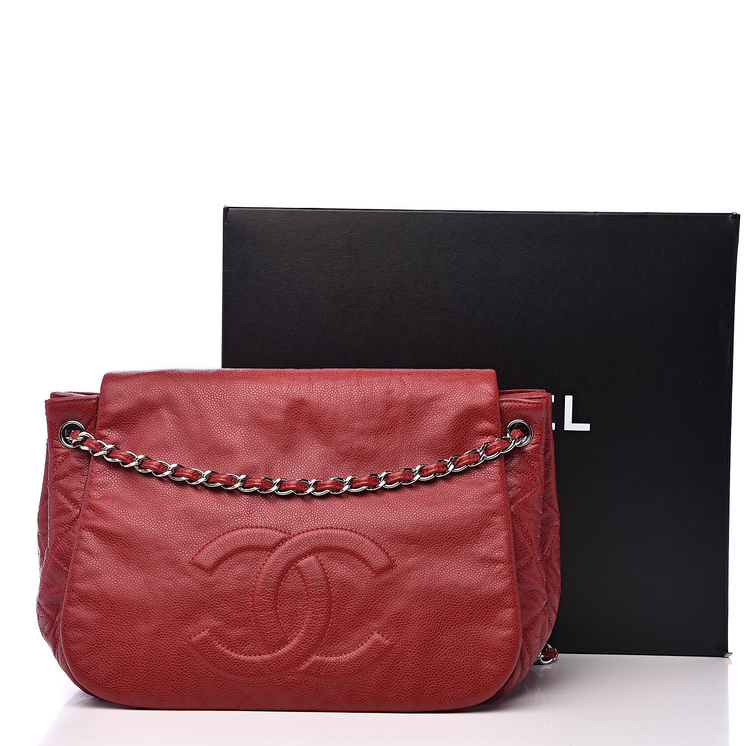 Chanel Caviar Timeless CC Accordion Flap Red 12 of 12