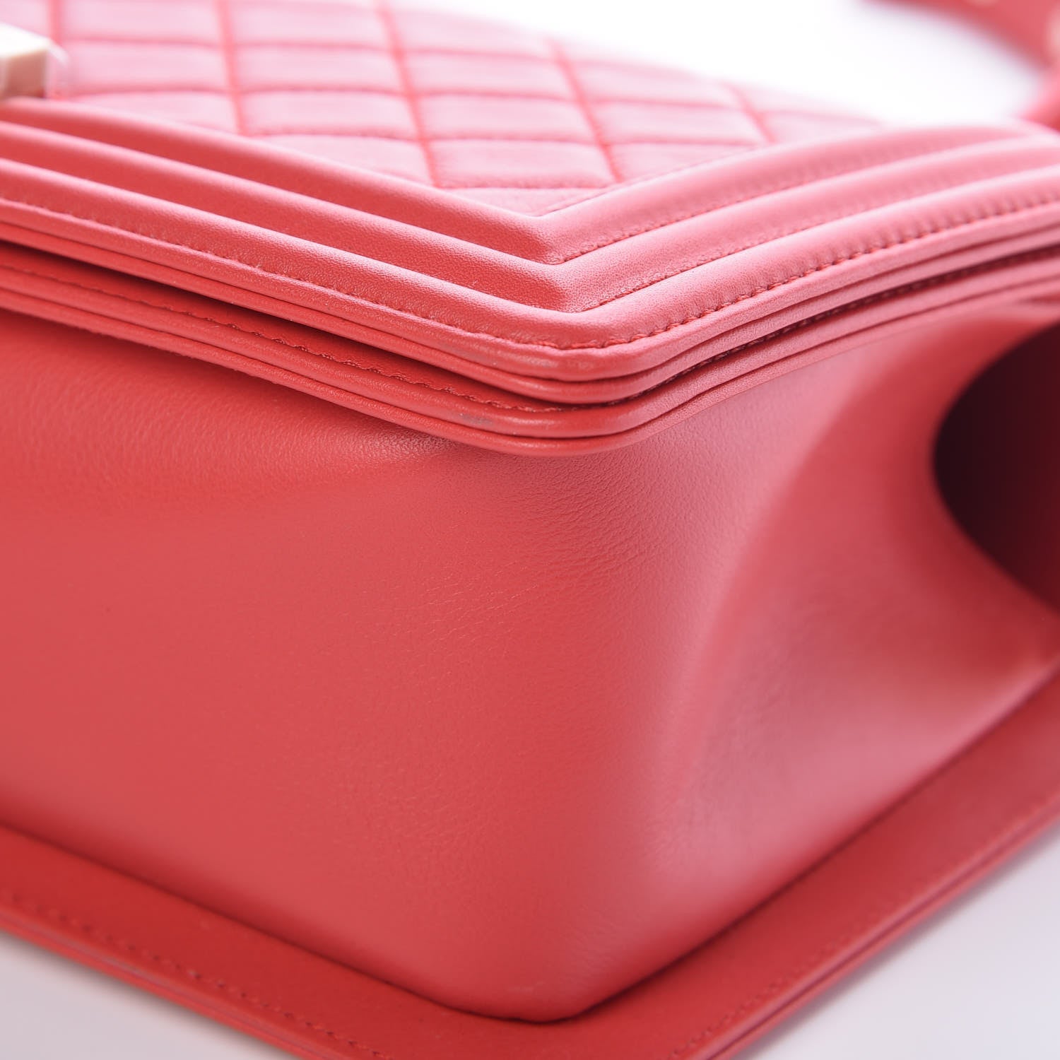 Chanel Calfskin Quilted Medium Boy Flap Red 10 of 11