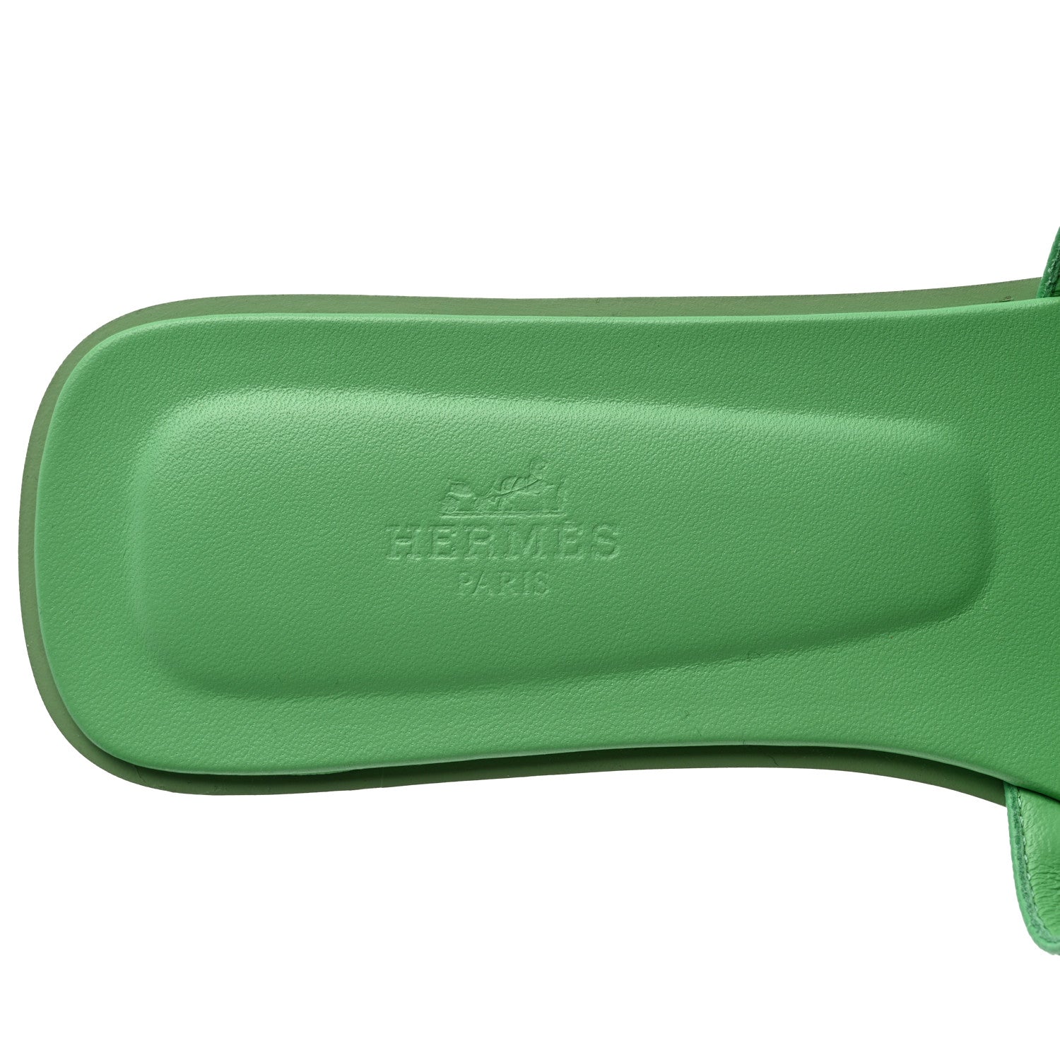Hermes Epsom Oran Sandals 40 Vert Pomme 6 of 11