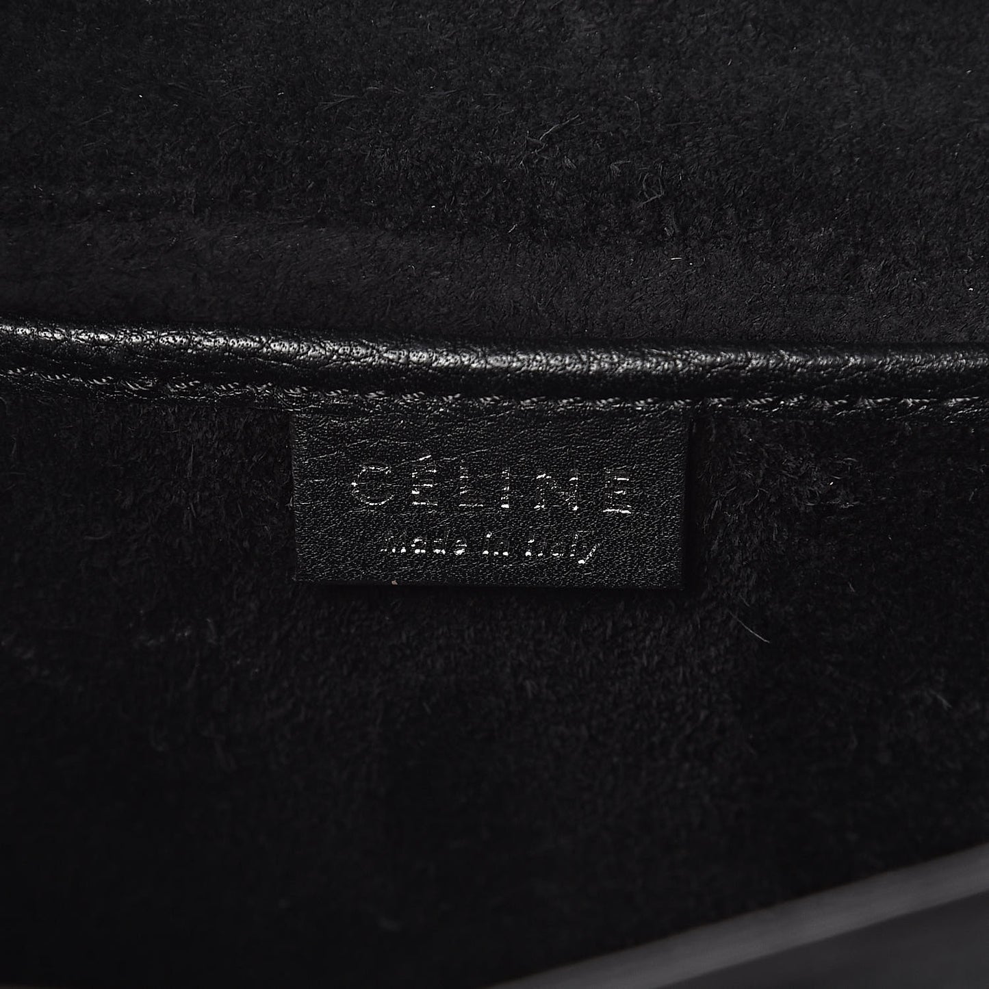 Drummed Calfskin Nano Luggage Black