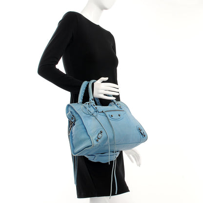 Balenciaga Agneau Classic Hardware City Bleu Indigo 2 of 15