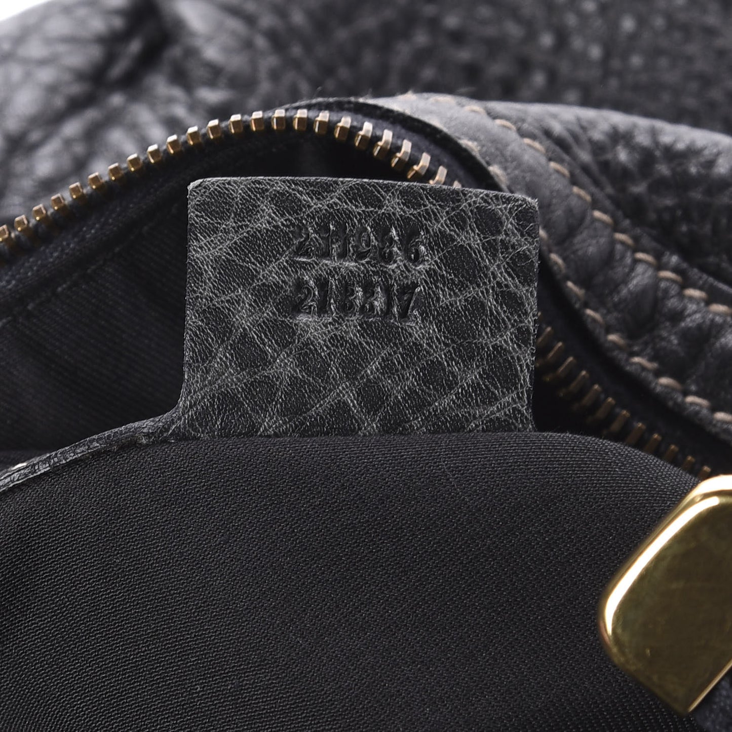 Pebbled Calfskin Medium Pelham Hobo Black