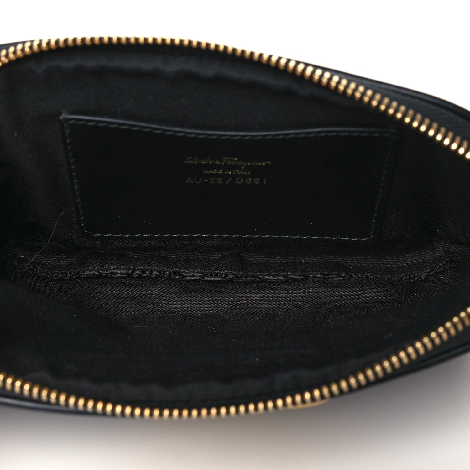 Salvatore Ferragamo Calfskin Quilted Gancini Belt Bag Black 5 of 9