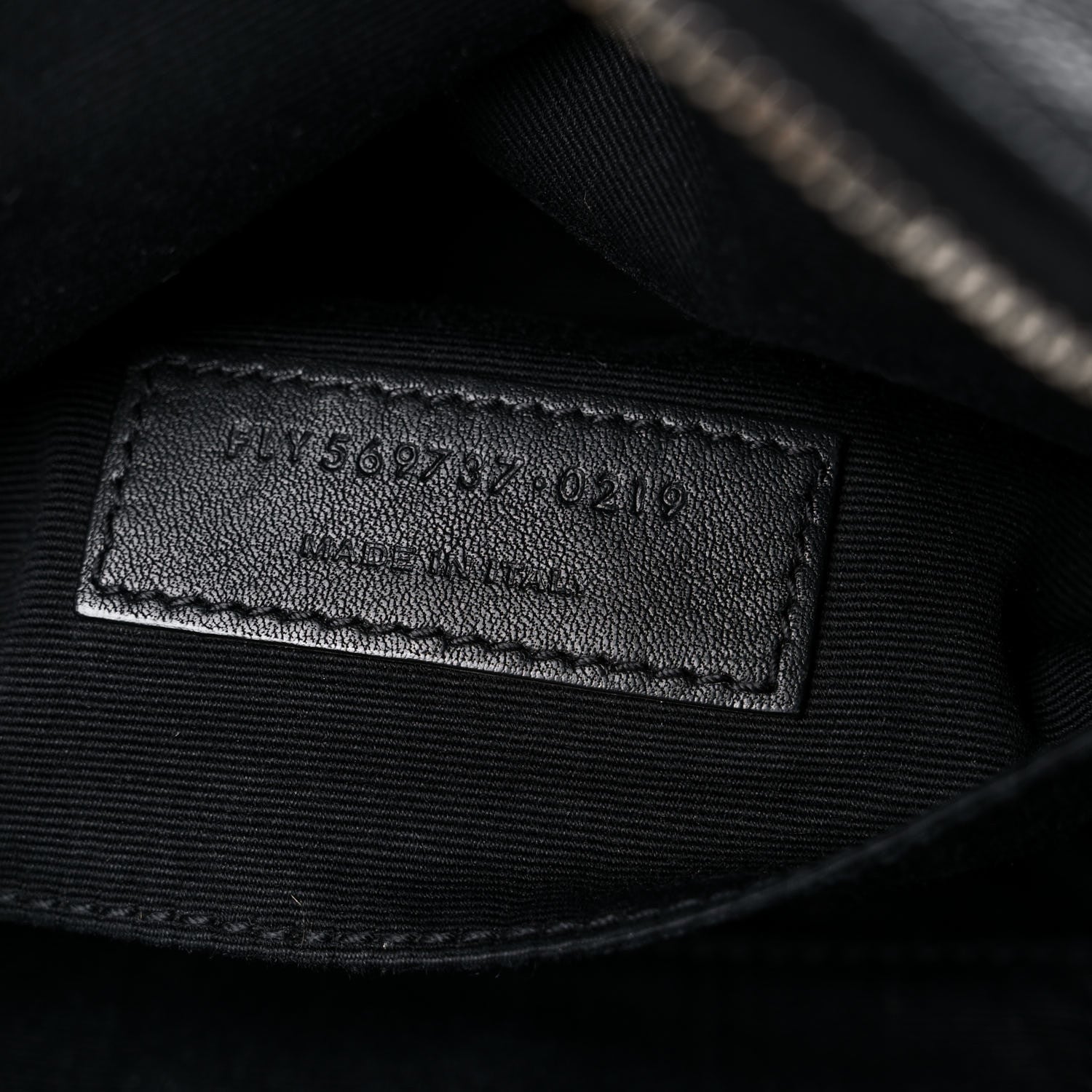 Saint Laurent Grain De Poudre Monogram Belt Bag Black 7 of 13