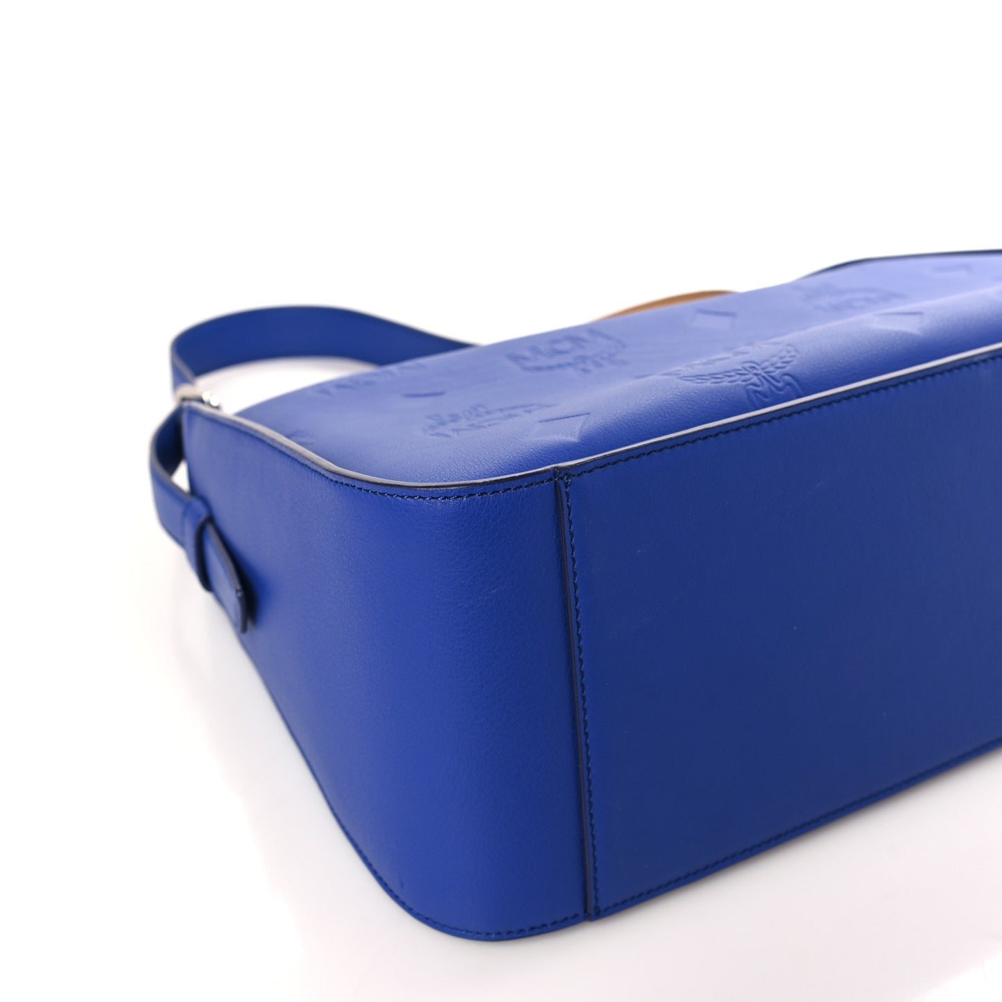 Calfskin Ottomar Medium Aren Flap Hobo Bag Soladite Blue