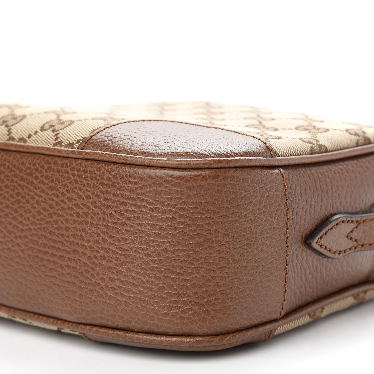 Gucci Monogram Mini Bree Messenger Bag Beige Tabacco 9 of 9