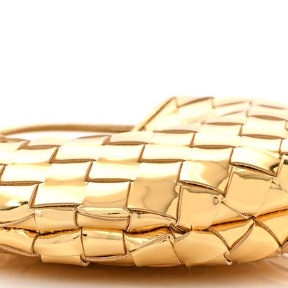 Bottega Veneta Mirror Laminated Nappa Intrecciato Mini Sardine Bag Gold 8 of 9