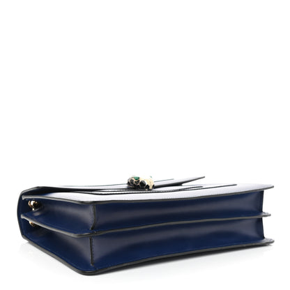 Bulgari Calfskin Serpenti Forever Shoulder Bag Blue 4 of 9