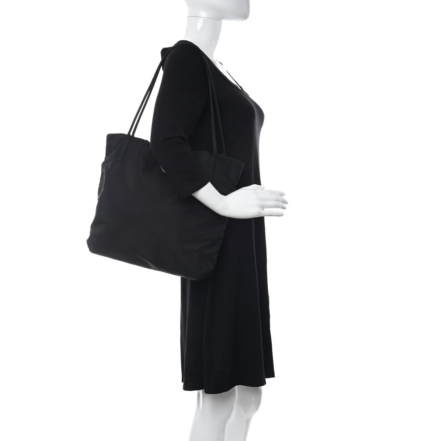 Nylon Vela Shoulder Bag Black