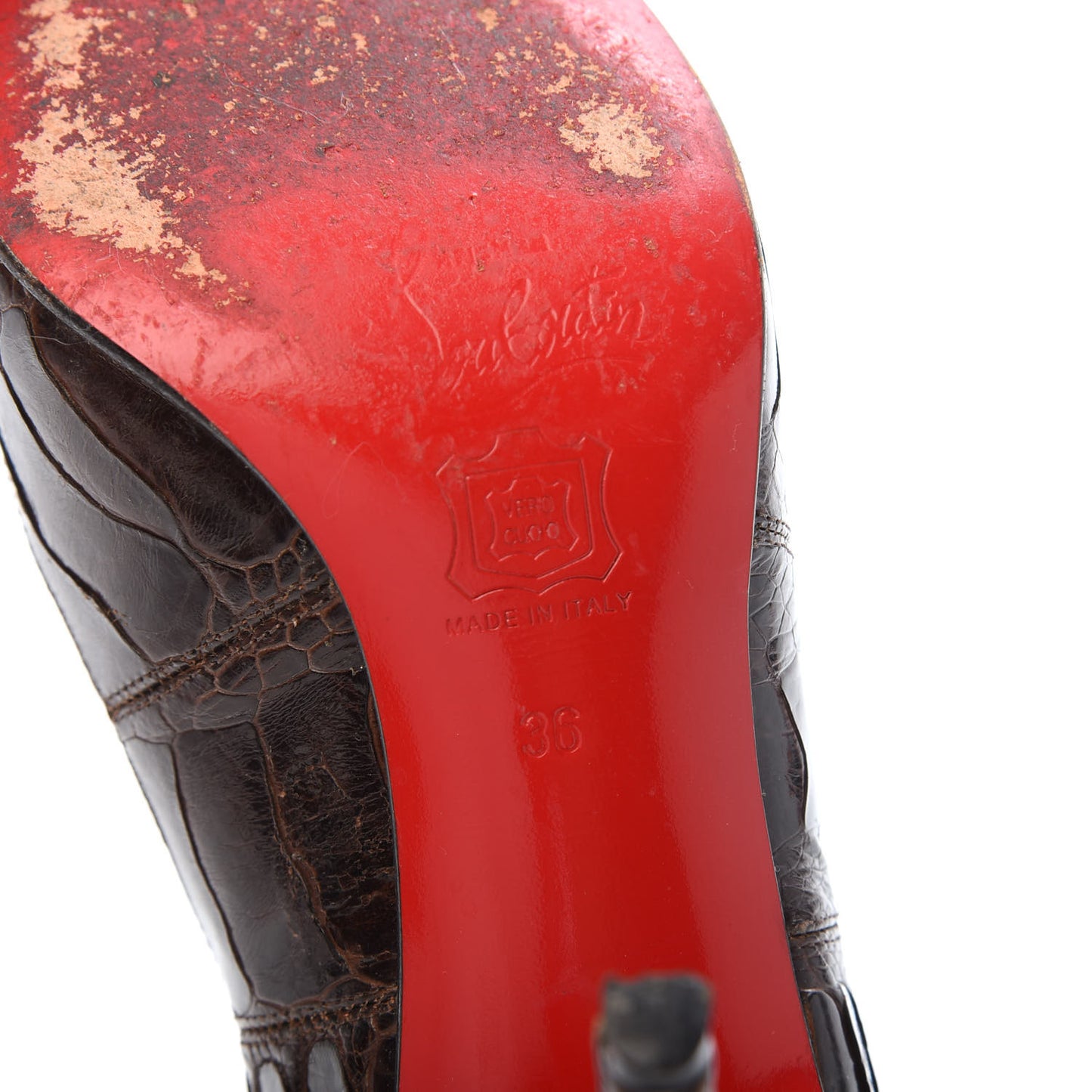 Ostrich Leg Ron Ron 100 Pumps 36 Brown