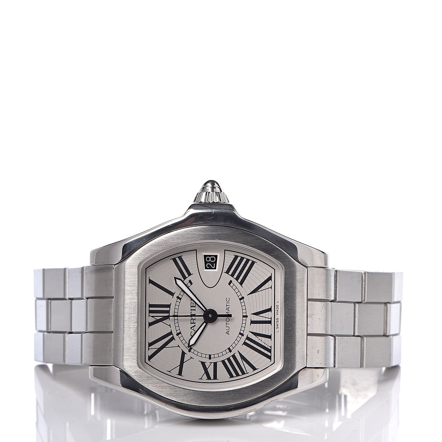 Cartier Stainless Steel 37mm Roadster Automatic Watch 3 of 6