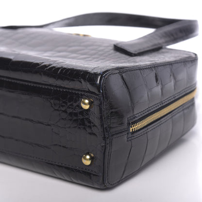 Chanel Alligator Bowler Bag Black 11 of 11