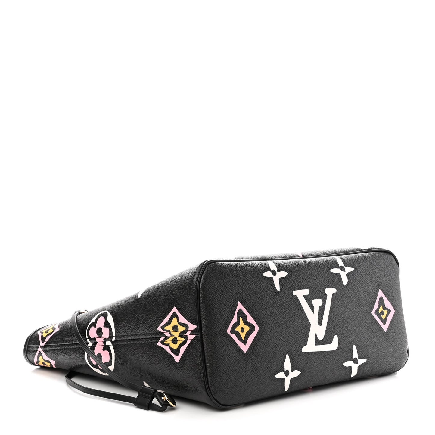 Monogram Giant Wild At Heart Neverfull MM Black