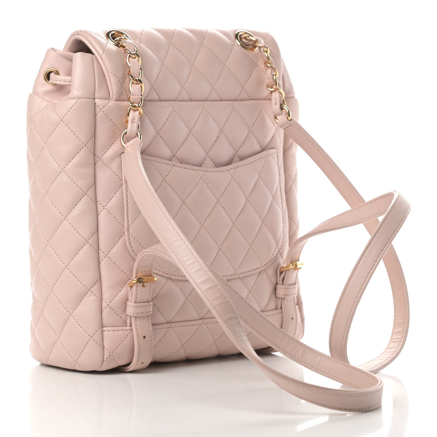 Lambskin Quilted Small Urban Spirit Backpack Light Pink