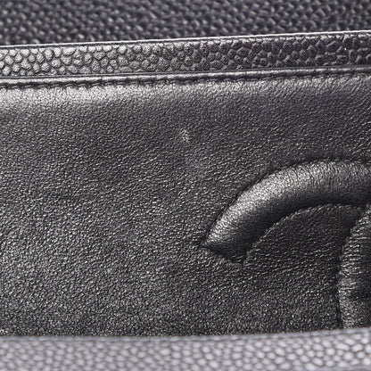 Chanel Caviar Quilted Medium Double Flap Black 19 of 28