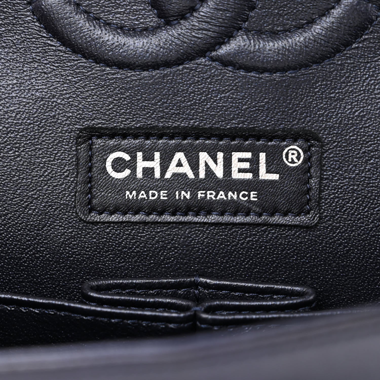 Chanel Iridescent Calfskin Quilted Medium Double Flap Navy 6 of 12