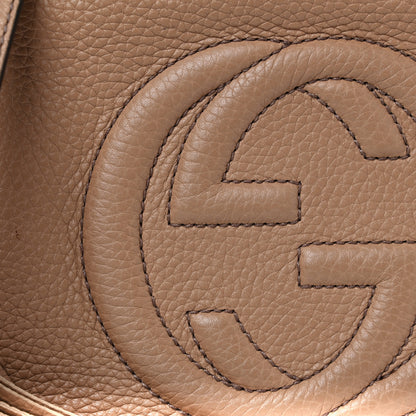 Gucci Pebbled Calfskin Small Soho Disco Bag Camelia 9 of 11