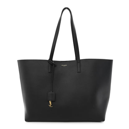 Saint Laurent Calfskin Large Shopping Tote Black 3 of 12