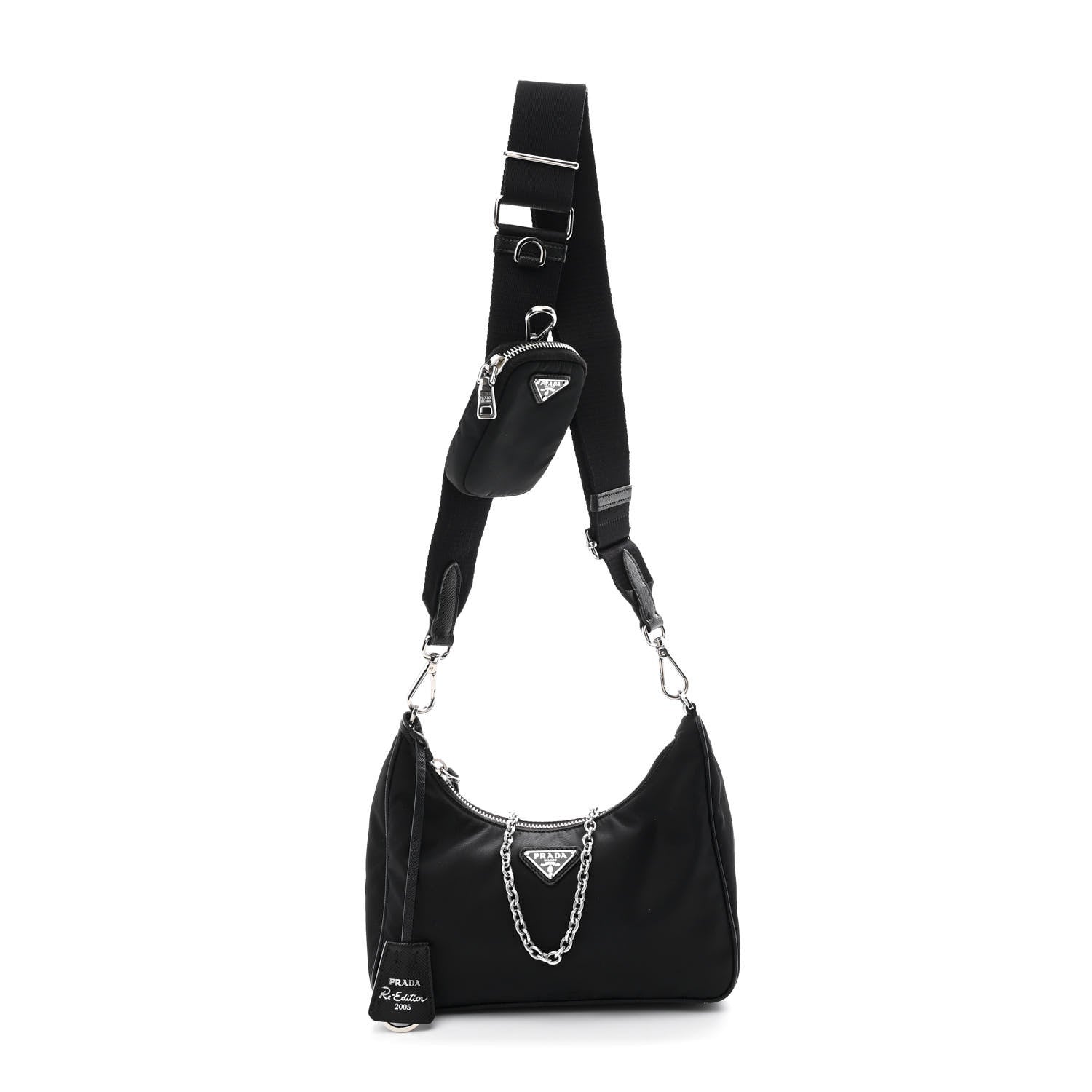 Prada Re-Nylon Saffiano Re-Edition 2005 Shoulder Black 1 of 10